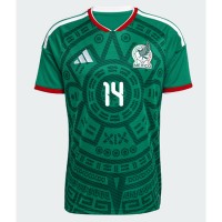 Stroje piłkarskie Meksyk Erick Sanchez #14 Koszulka Podstawowej MŚ 2026 Krótki Rękaw